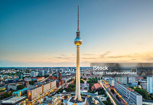 Berlin Cityscape Stock Photo - Download Image Now - Berlin, Urban Skyline, Television Tower - Berlin