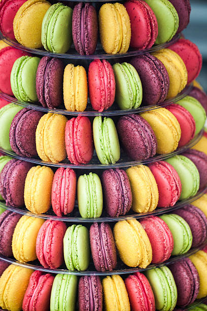multicolored macaroons for gourmets