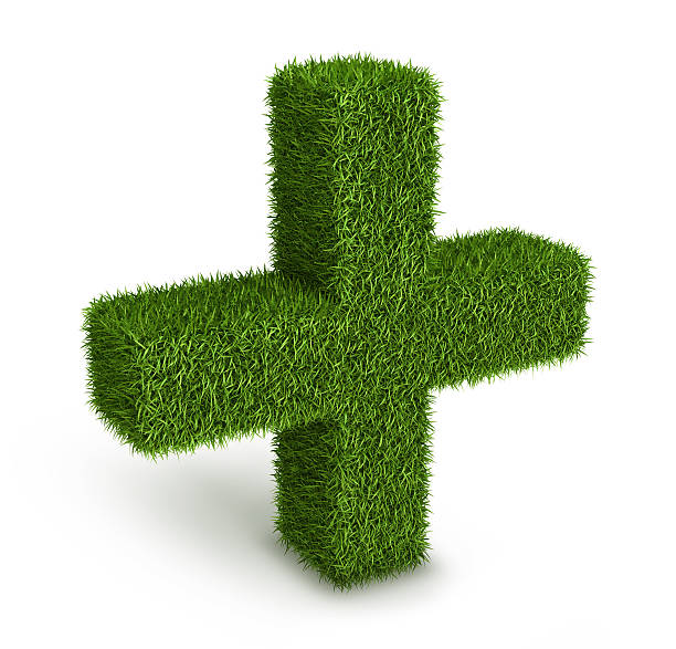 istock Green grass  medicine cross 186192944