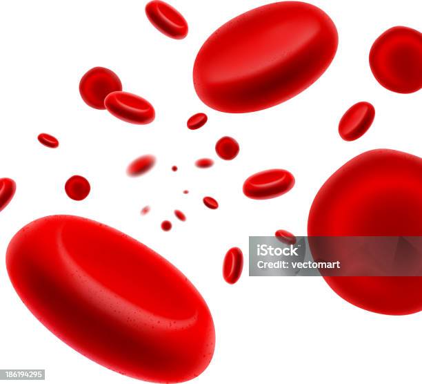 흐르는 Red Blood Cell 적혈구 시내에 대한 스톡 벡터 아트 및 기타 이미지 - 시내, 피, 건강 진단
