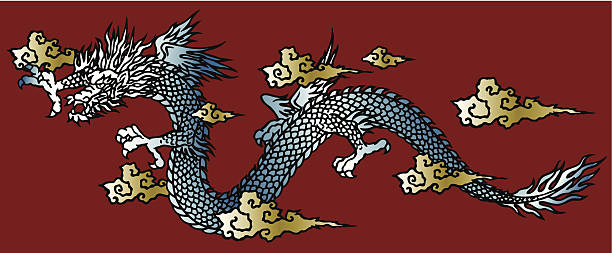japanesque ドラゴン - dragon terrified fear horror点のイラスト素材／クリップアート素材／マンガ素材／アイコン素材