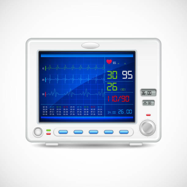 ecg マシン - pulse trace surveillance machine healthcare and medicine点のイラスト素材／クリップアート素材／マンガ素材／アイコン素材