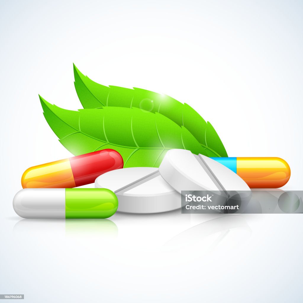 Herbal-Medizin - Lizenzfrei Antibiotikum Vektorgrafik