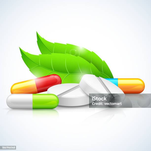 Herbalmedizin Stock Vektor Art und mehr Bilder von Antibiotikum - Antibiotikum, Blatt - Pflanzenbestandteile, Botanik