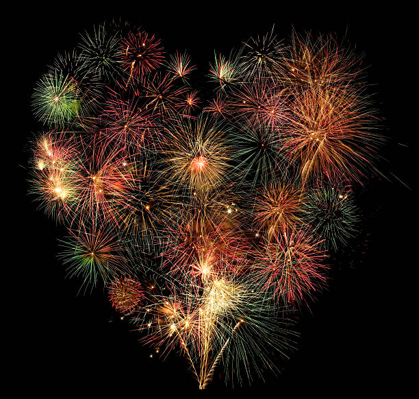 istock Heart of fireworks 186196131