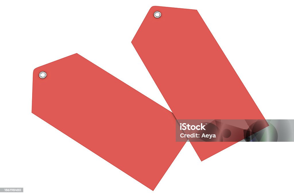 Красный ярлык на белом backgroun - Стоковые фото Абстрактный роялти-фри