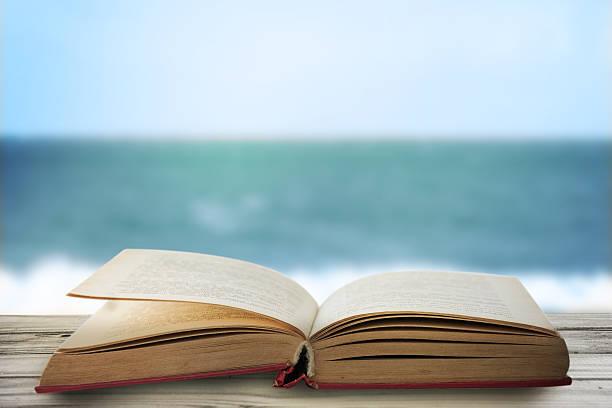istock Old book on the wooden terrace 186200819