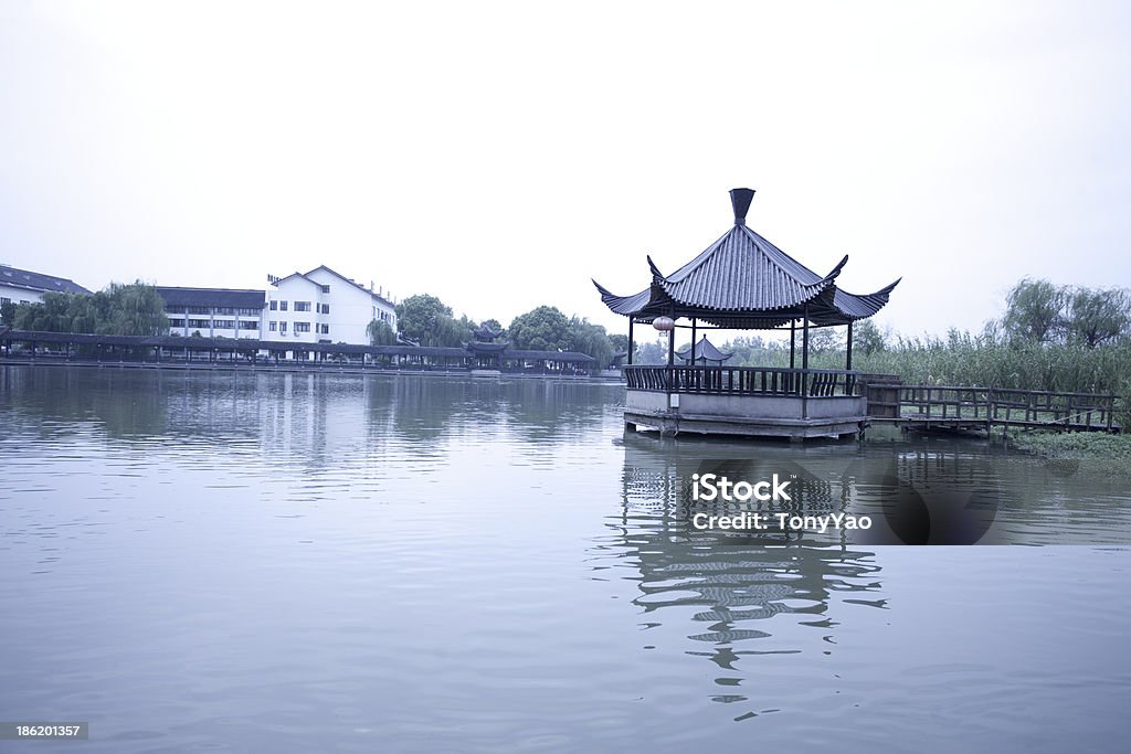 Azjatycki Chiński pagoda - Zbiór zdjęć royalty-free (Architektura)