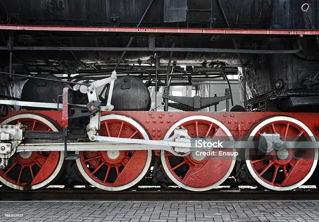 Locomotiva a Vapor - Royalty-free Antigo Foto de stock