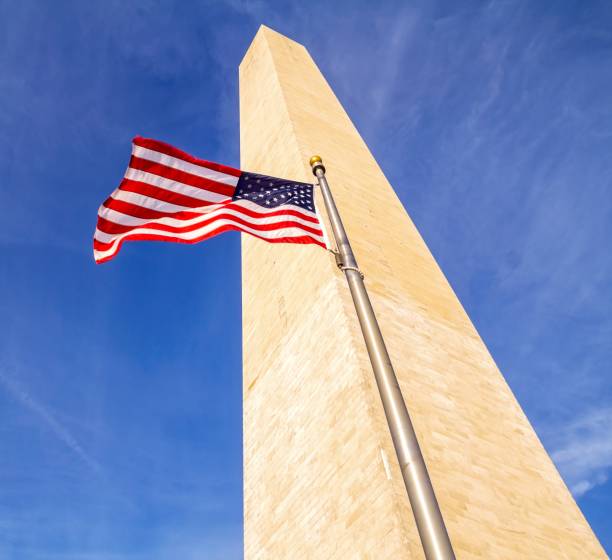 istock US flags near Washington Monument, Washington DC 1862063975