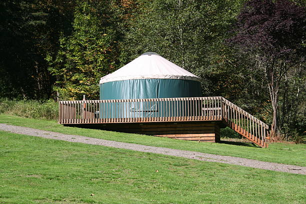 istock Camping Yurt in Washington State Park 186207060