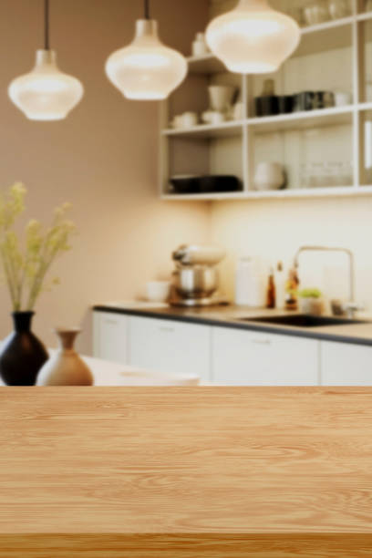 istock Kitchen wooden board top shelf product presentation template 3D 1862122901