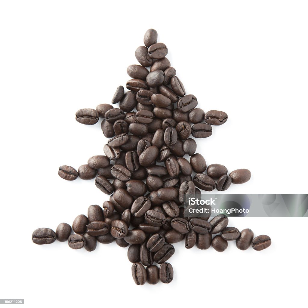 Coffee Beans Christmas Tree Coffee beans in shape of a Christmas Tree Bean Stock Photo