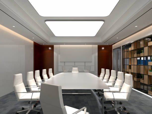 istock 3d render of meeting room 1862163737