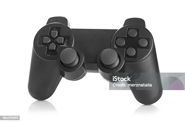 Photo libre de droit de Gamepad Sur Fond Blanc banque d'images et plus d'images libres de droit de Brand Name Video Game - Brand Name Video Game, Communication, Communication sans fil