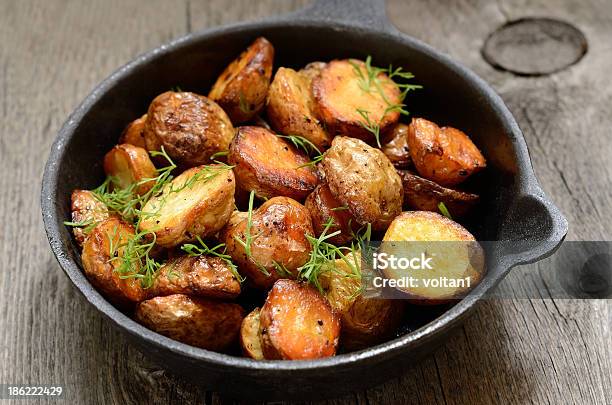 Roasted Potato Stock Photo - Download Image Now - American Culture, Appetizer, Baked
