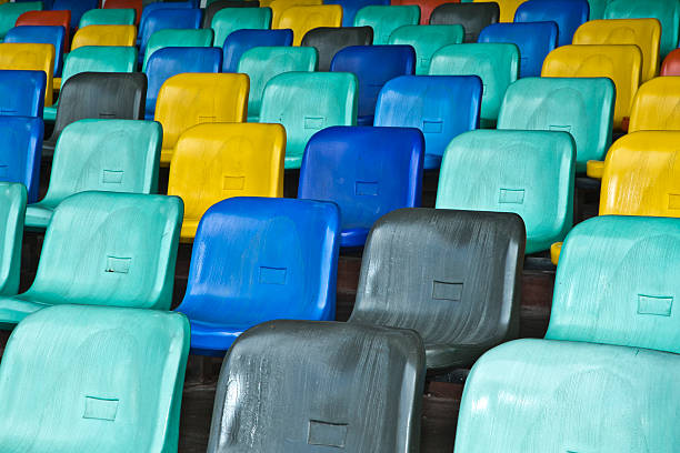 istock Multi Colour Seats in Stadium - Colombo, Sri Lanka 186225360