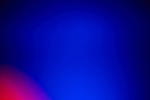 istock Abstract defocused lens red light leak on blue background 1862263104