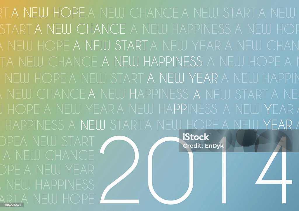 Feliz Ano Novo 2014 texto Fundo Abstrato - Ilustração de 2014 royalty-free