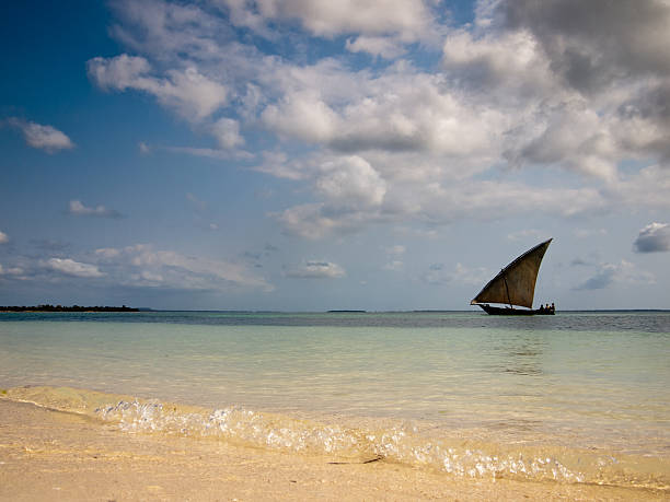 istock lonely boat floating in the sea 186227158