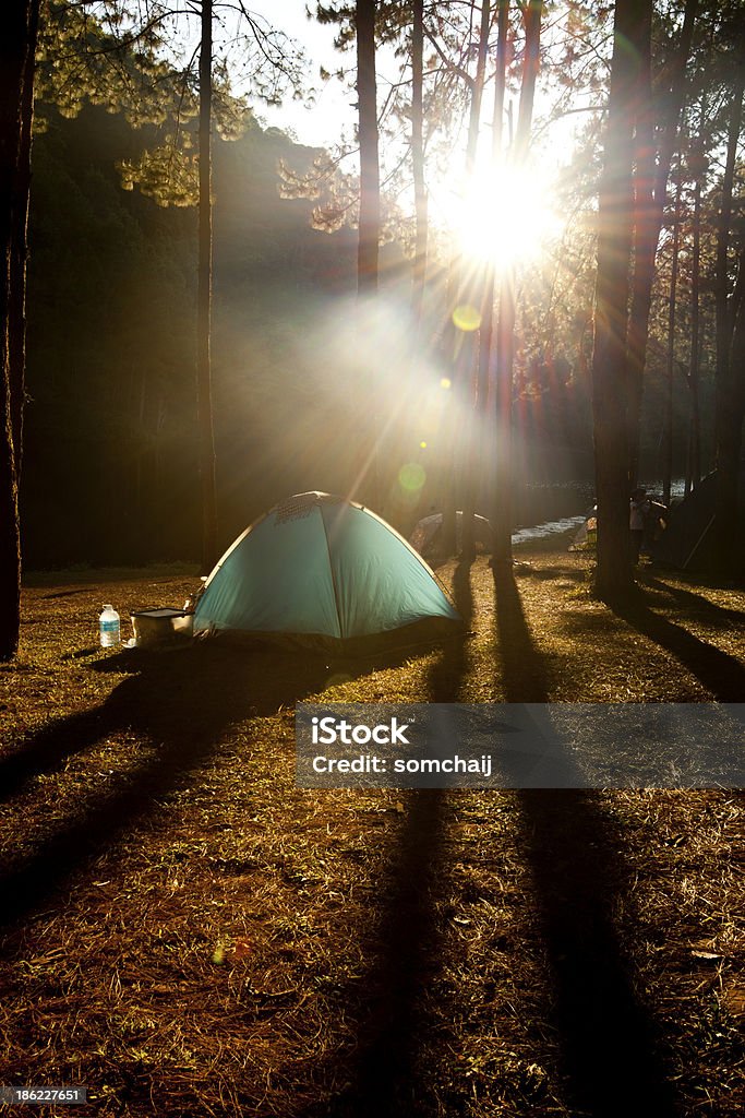 Campamento en las montañas - Foto de stock de Actividades recreativas libre de derechos