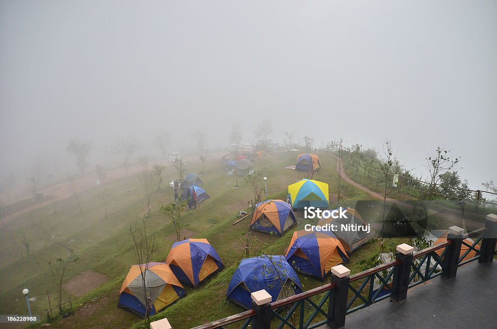 Campingplatz topveiw - Lizenzfrei Aktivitäten und Sport Stock-Foto