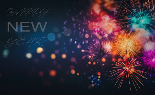 istock Happy New Year Card with copy space. 1862291026
