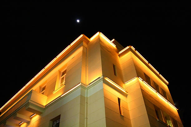 istock Under the moon new classic building 186231501