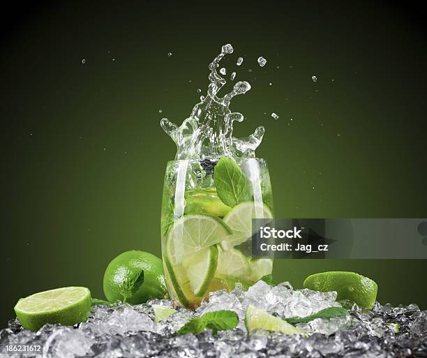 Fresh Drink Stock Photo - Download Image Now - Alcohol - Drink, Black Color, Citrus Fruit