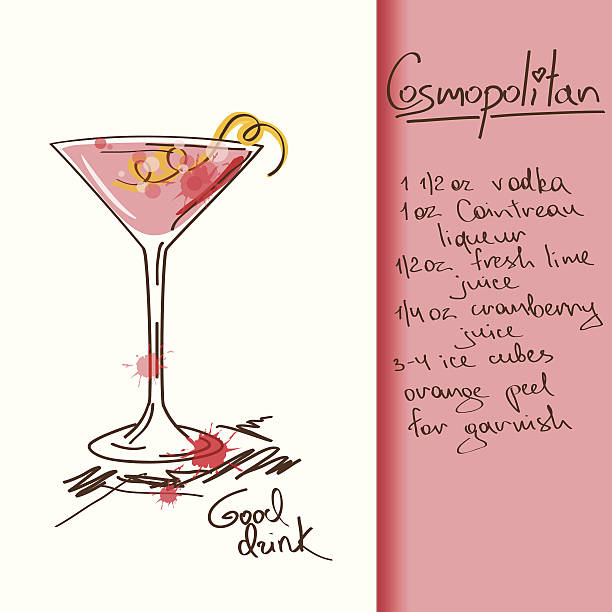 ilustrações, clipart, desenhos animados e ícones de ilustração com cosmopolitan - cosmopolitan