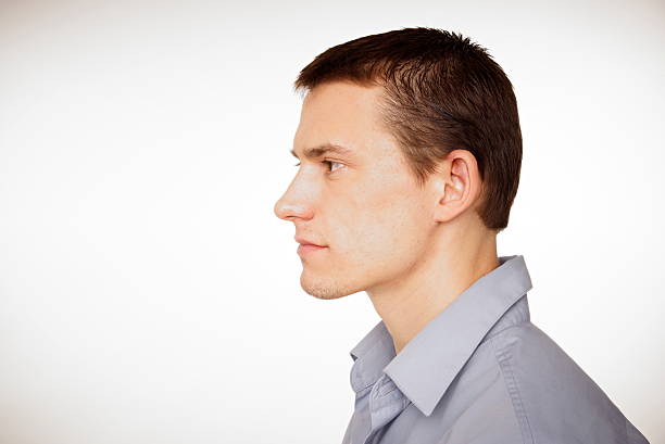 istock Profile of young man at shirt. 186232869