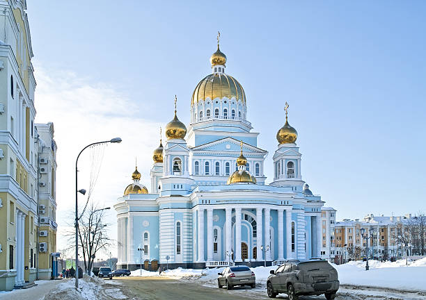 Orthodox cathedral Orthodox cathedral mordovia stock pictures, royalty-free photos & images