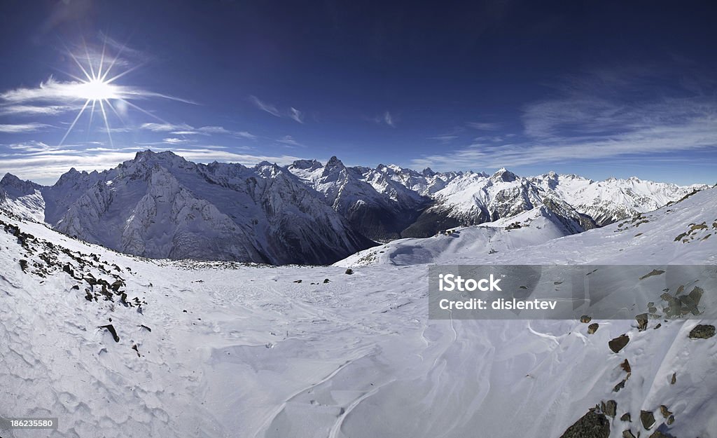 Sol em Montanhas - Royalty-free Alpes Europeus Foto de stock