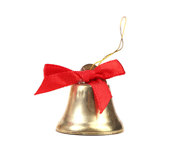 istock Christmas Jindle Bell and red bow 186235785