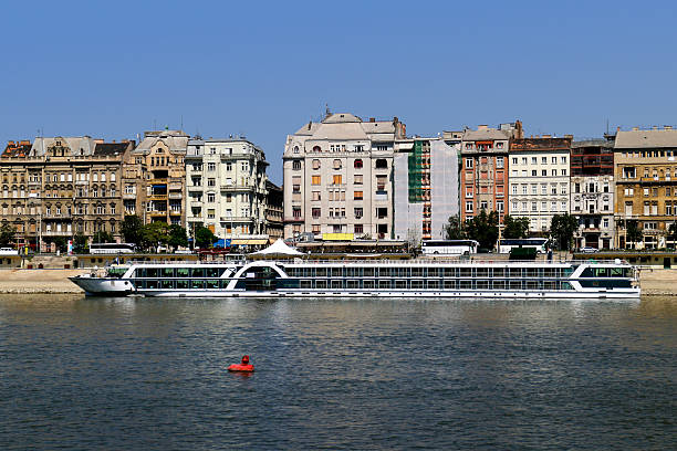 istock White tourist boat on Danube in Budapest 186238137