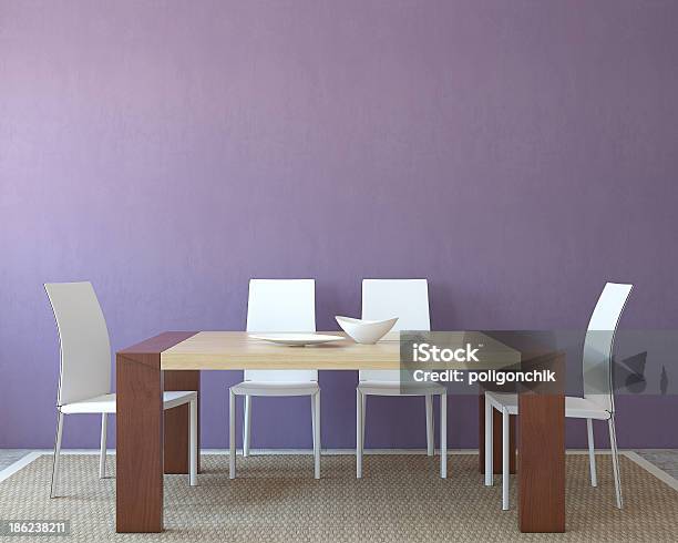 Diningroom Interior Stock Photo - Download Image Now - Chair, Crockery, Decoration