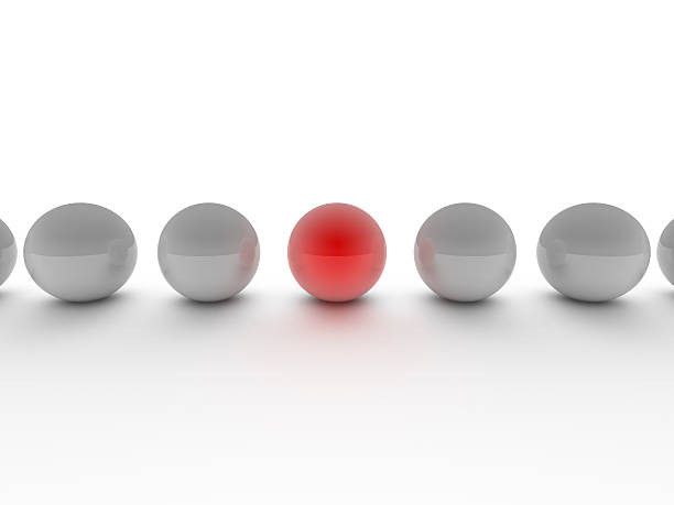 istock Spheres depicting a leadership or teamwork concept. 186239264