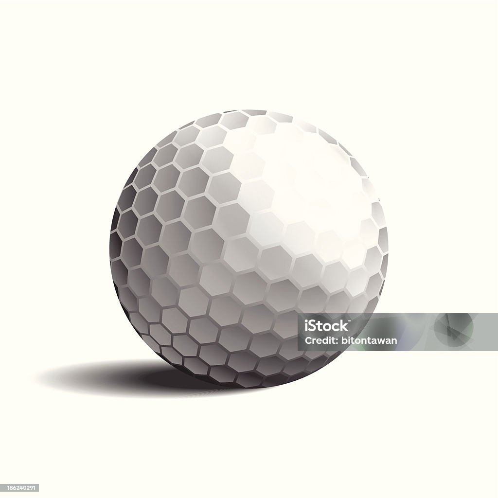 Pallina da Golf - arte vettoriale royalty-free di Cerchio