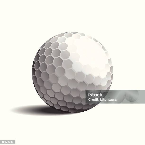Piłka Do Golfa - Stockowe grafiki wektorowe i więcej obrazów Bez ludzi - Bez ludzi, Bliskie zbliżenie, Dołeczek