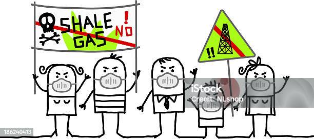 People Against Shale Gas Stock Illustration - Download Image Now - Shale Gas, Adult, Banner - Sign