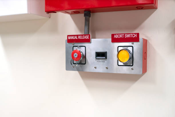 istock Firm alarm in public place 1862417790