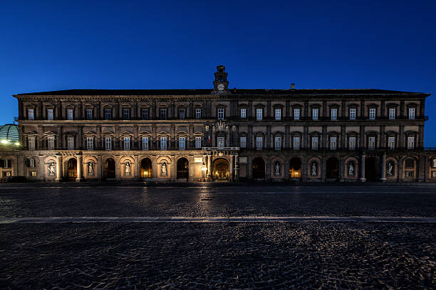 istock Naples, nocturne Plebiscite Square with Real palace 186243589