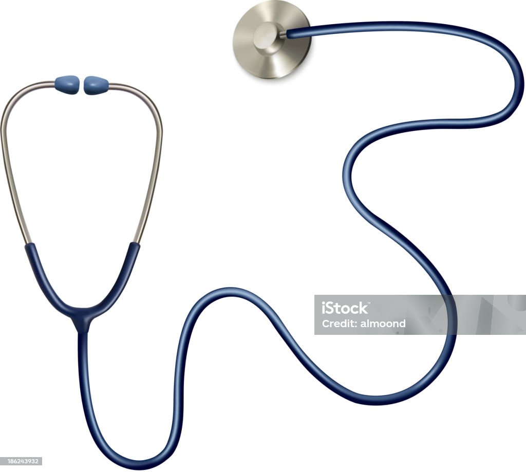 Vector Stethos Stethoscope Vector Stock Illustration - Download Image Now - Blue ...