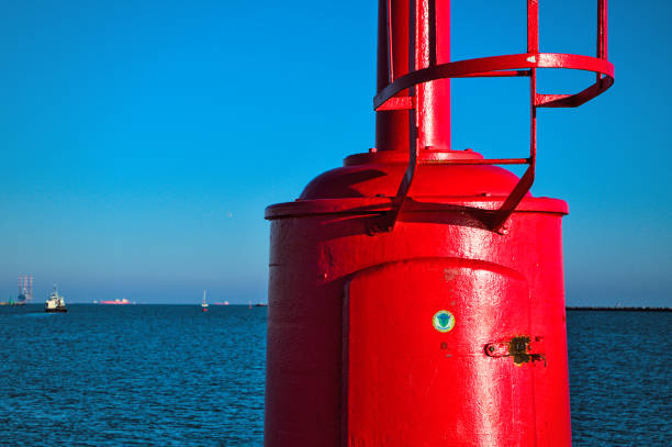 istock Red small lighthouse located in Marina di Ravenna 1862459817