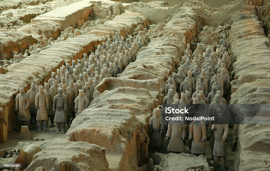 Exército de Terracota - Foto de stock de Exército dos Soldados de Terracota royalty-free