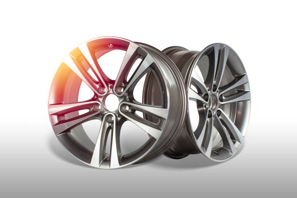 istock Two aloy wheel rims. 1862461384