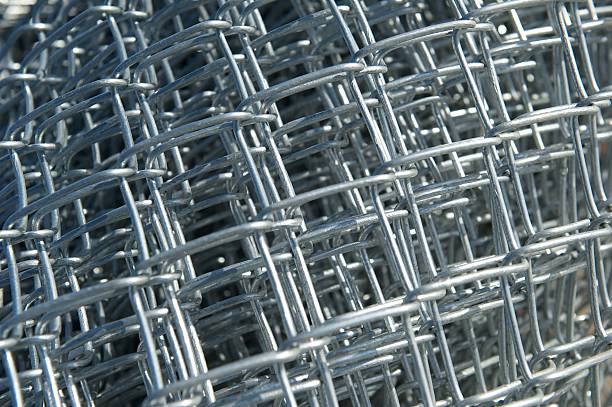 istock Roll of New Chain Link Fencing Material 186246220