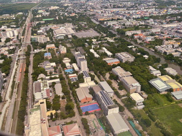 istock Thailand aerial view from the airplane 1862483313