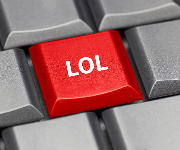 Computer key - LOL stock photo