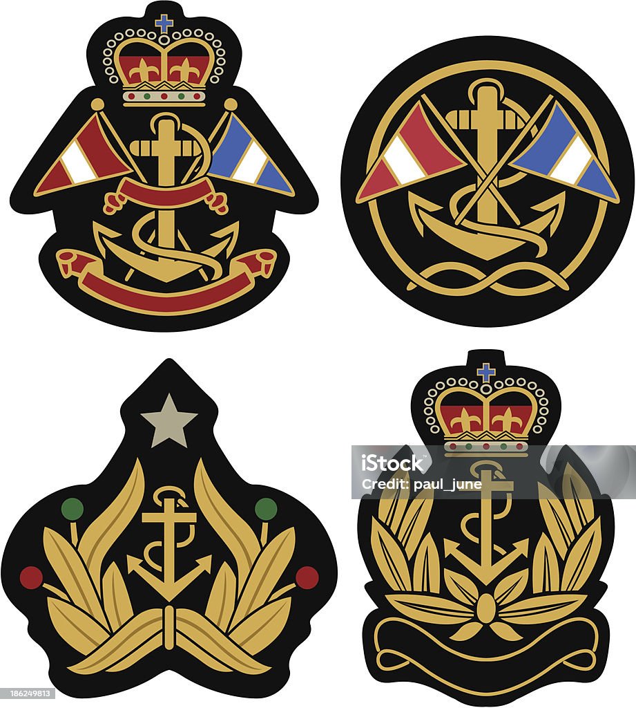 nautical emblem badge shield Badge stock vector